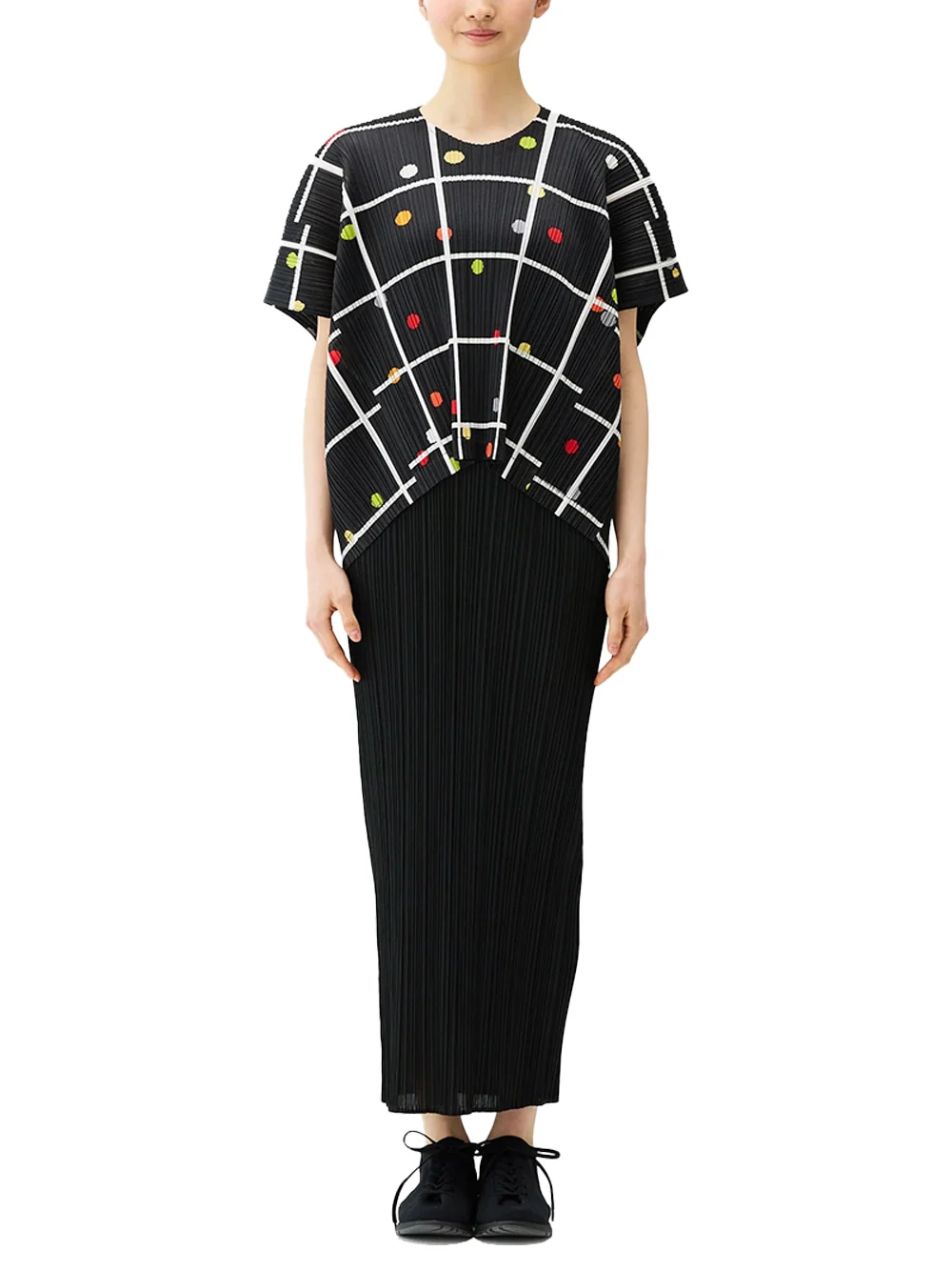 Issey Miyake Pleats Please Boxy Top Black - Image 4