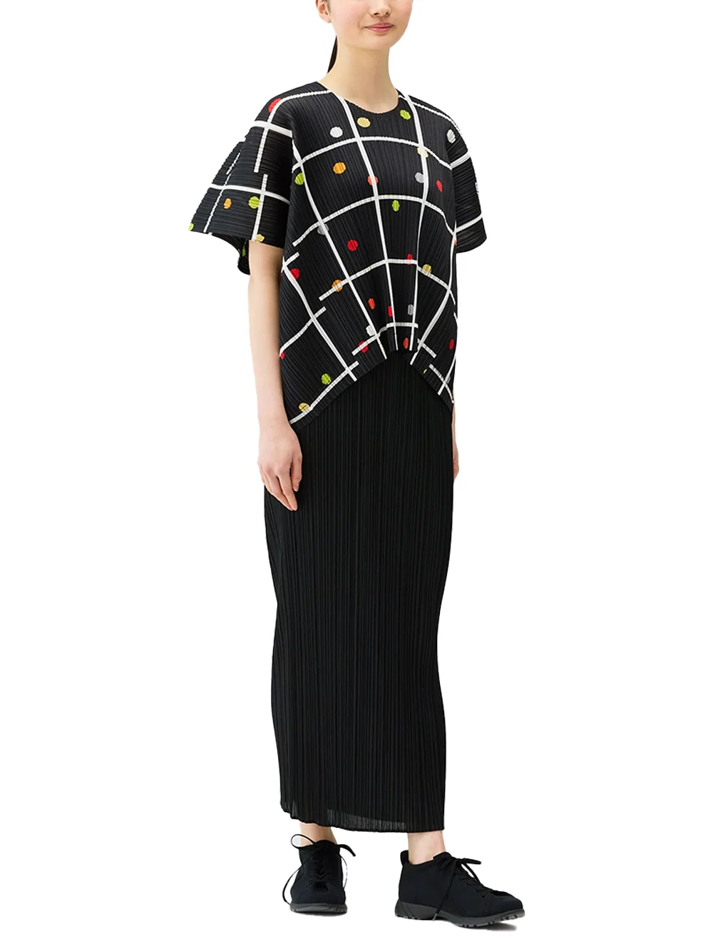 Issey Miyake Pleats Please Boxy Top Black - Image 5