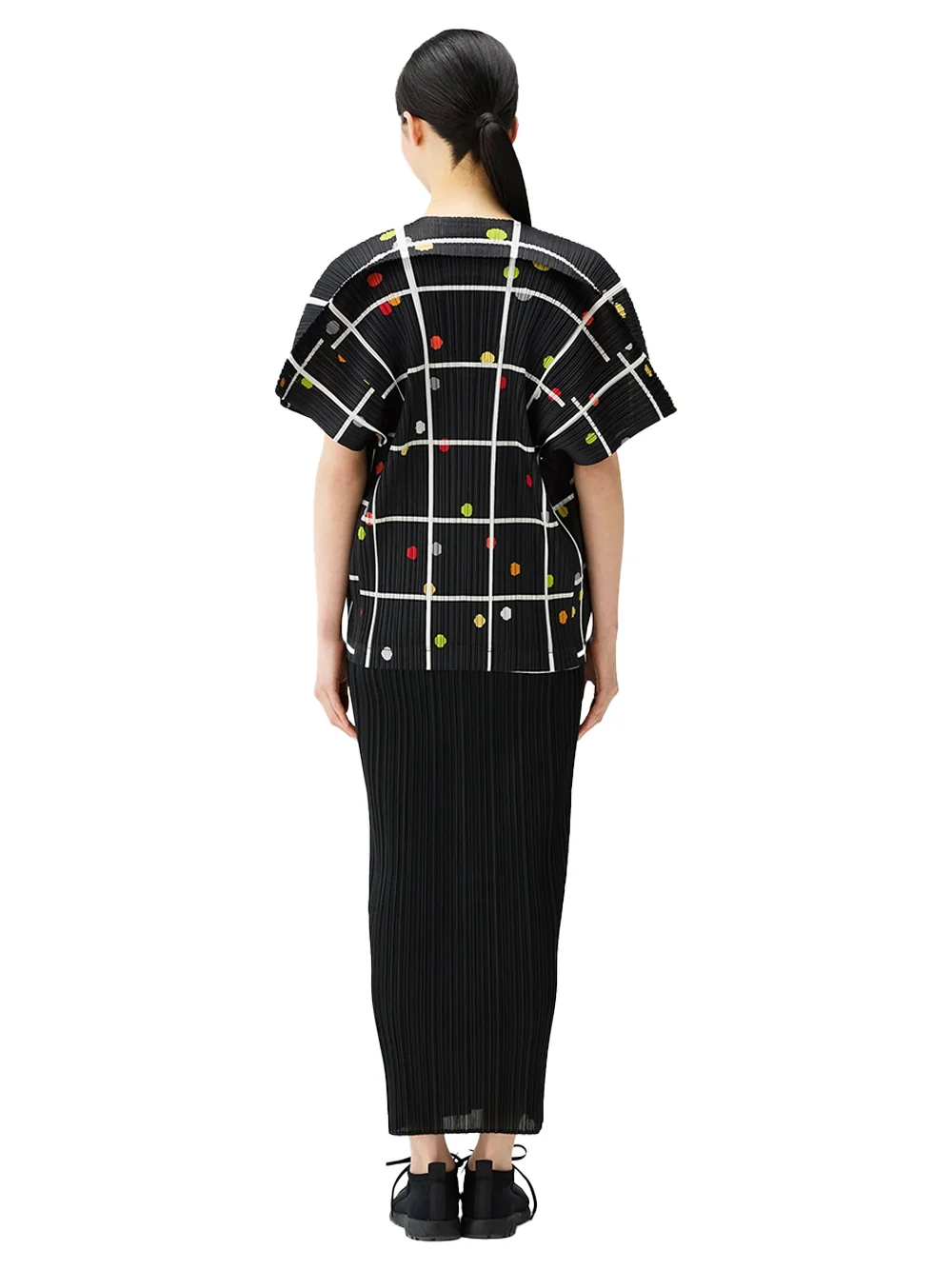Issey Miyake Pleats Please Boxy Top Black - Image 7