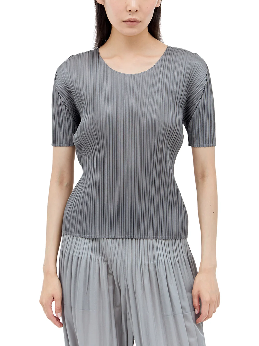 Issey Miyake Pleats Please Top Grey - Image 3
