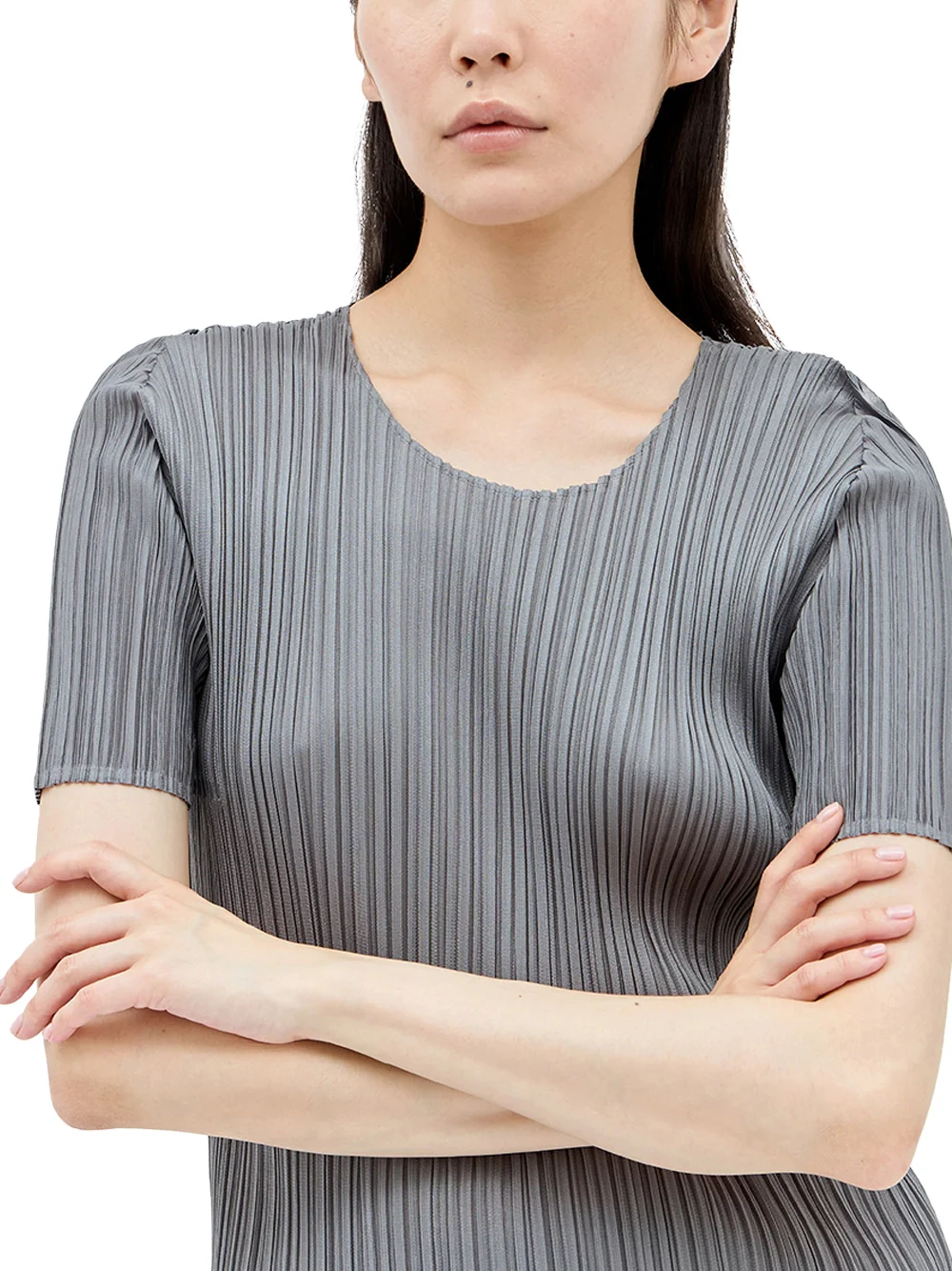 Issey Miyake Pleats Please Top Grey - Image 4