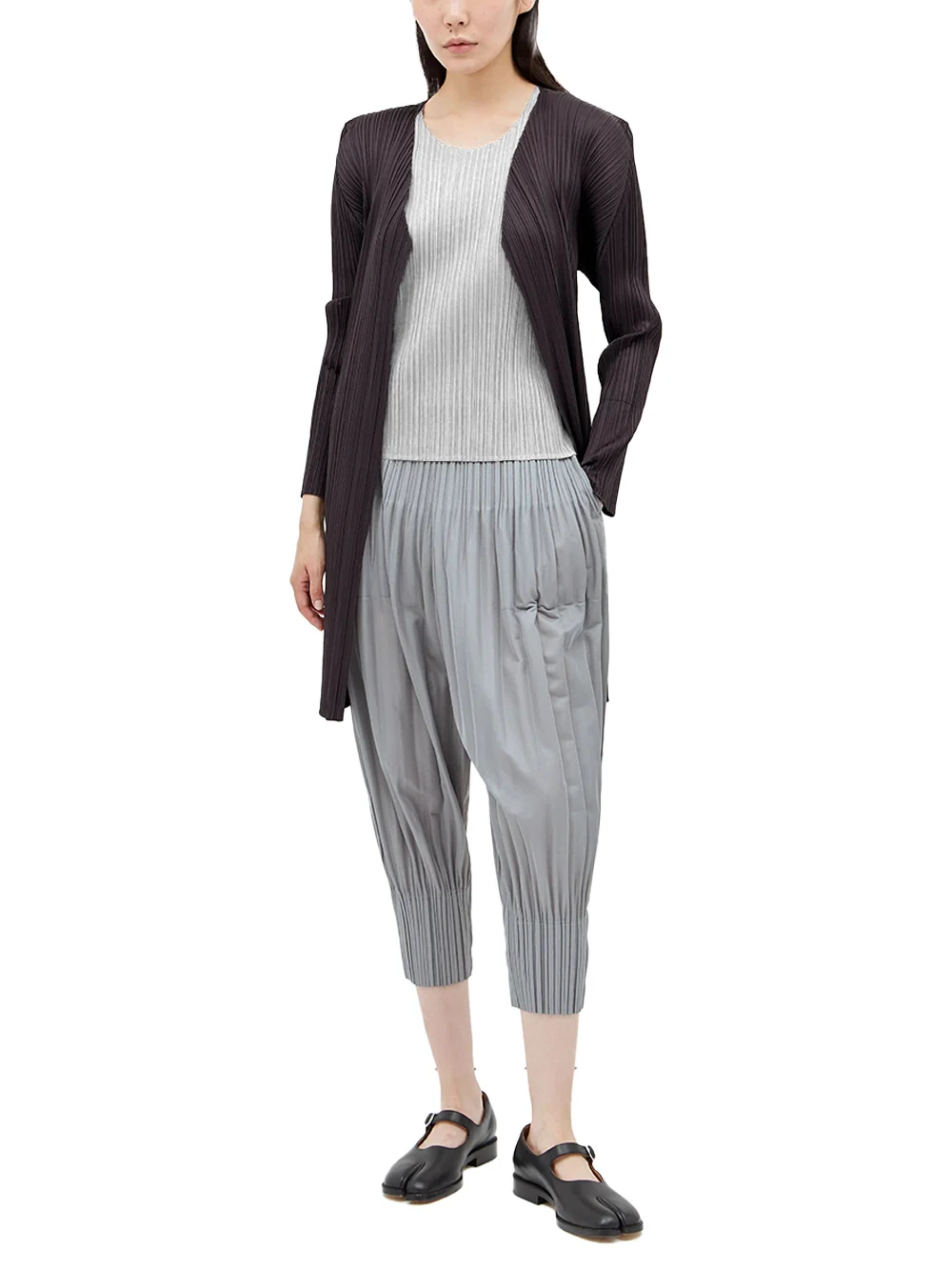 Issey Miyake Pleats Please Top L grey - Image 2