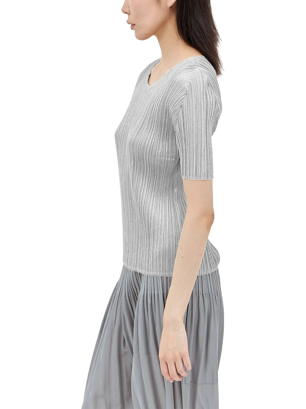 Issey Miyake Pleats Please Top L grey - Image 5