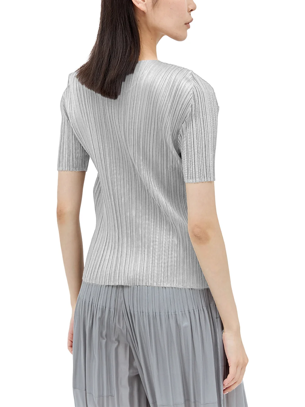 Issey Miyake Pleats Please Top L grey - Image 7