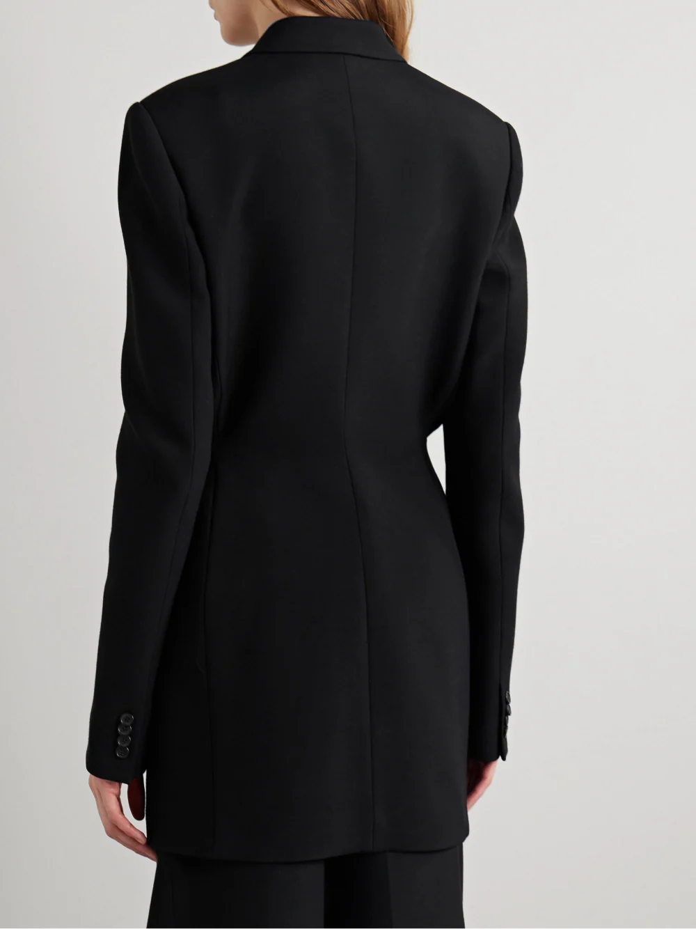 Khaite Beckett Woven Blazer Black - Image 3