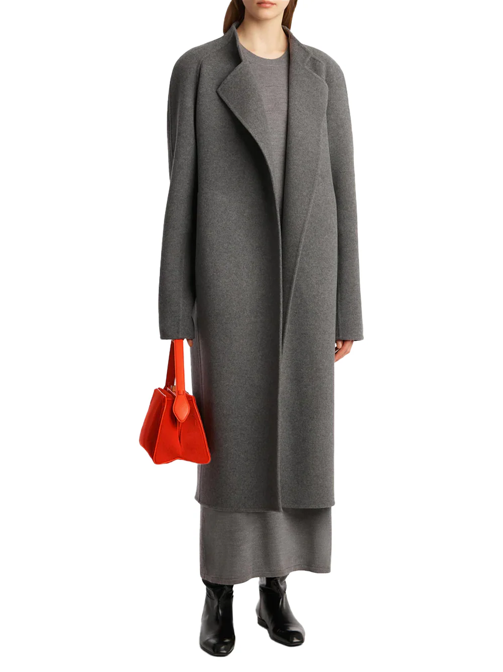 Khaite Women Deena Coat Grey melange - Image 3