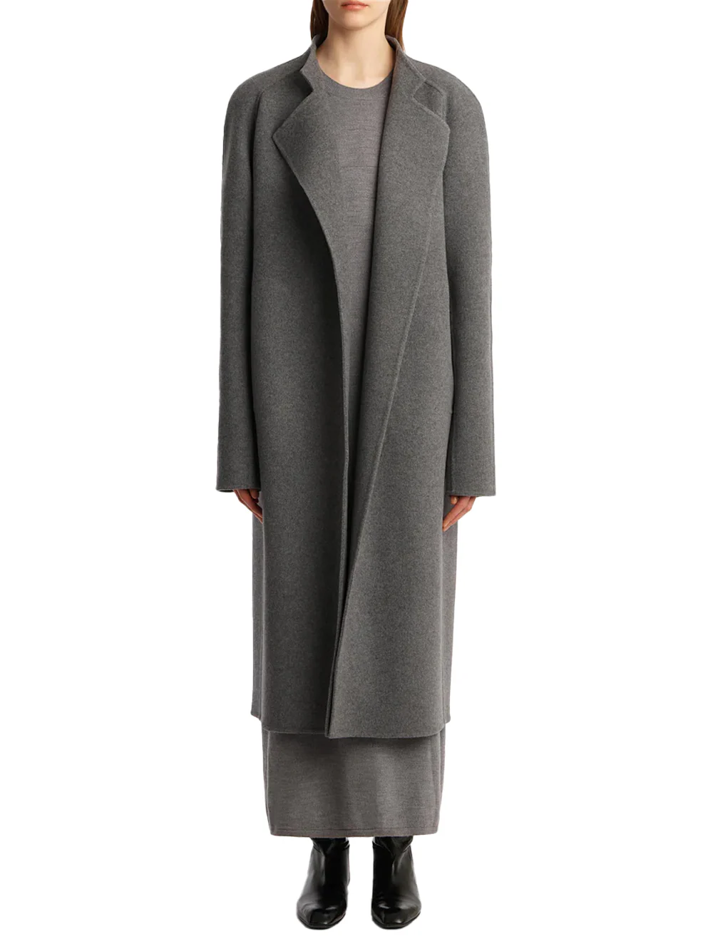 Khaite Women Deena Coat Grey melange - Image 5