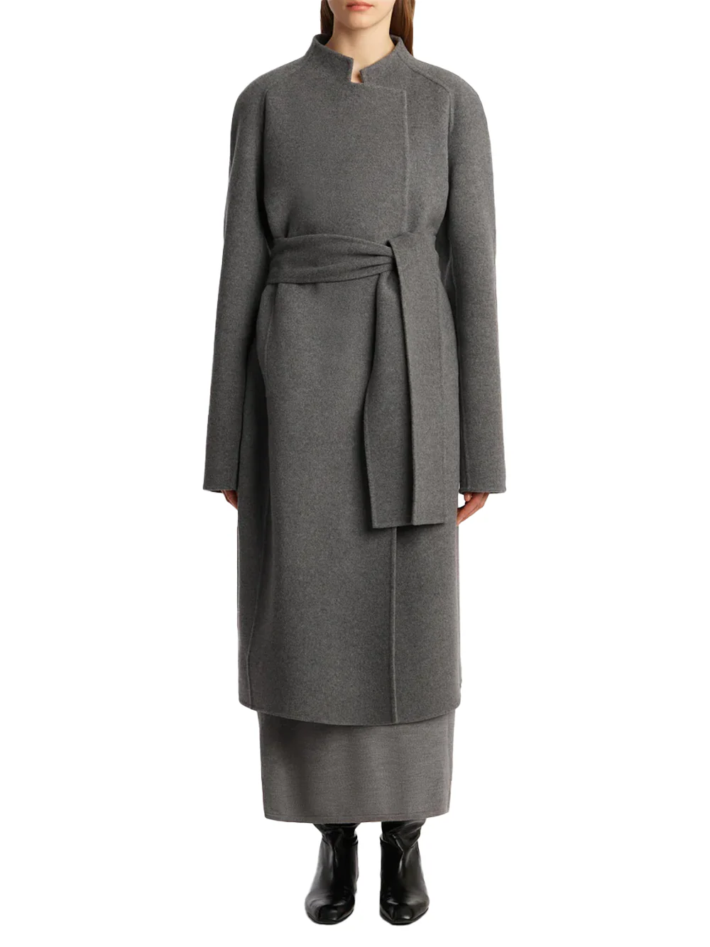 Khaite Women Deena Coat Grey melange - Image 6