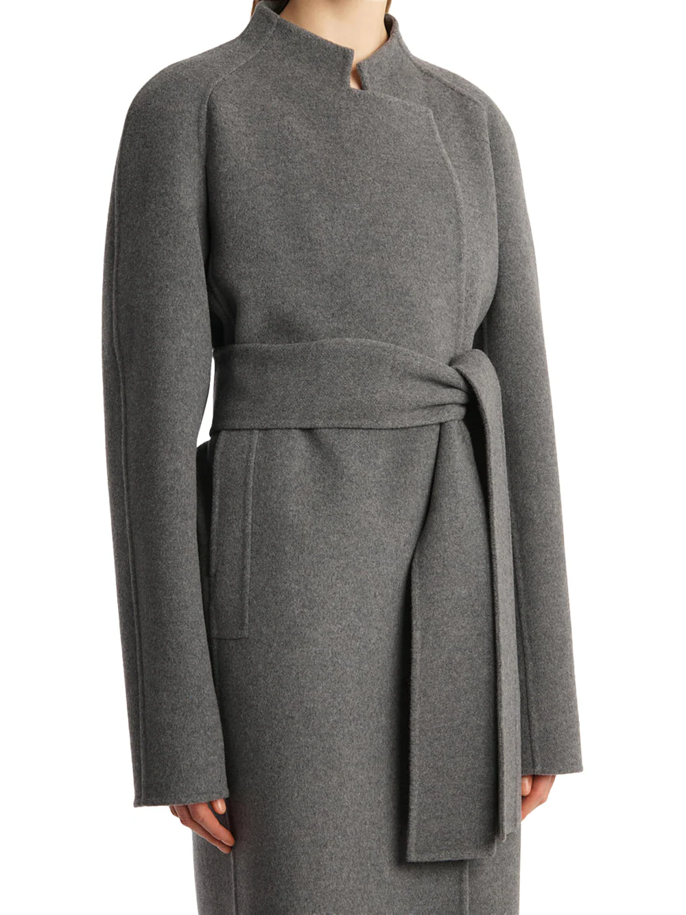 Khaite Women Deena Coat Grey melange - Image 7