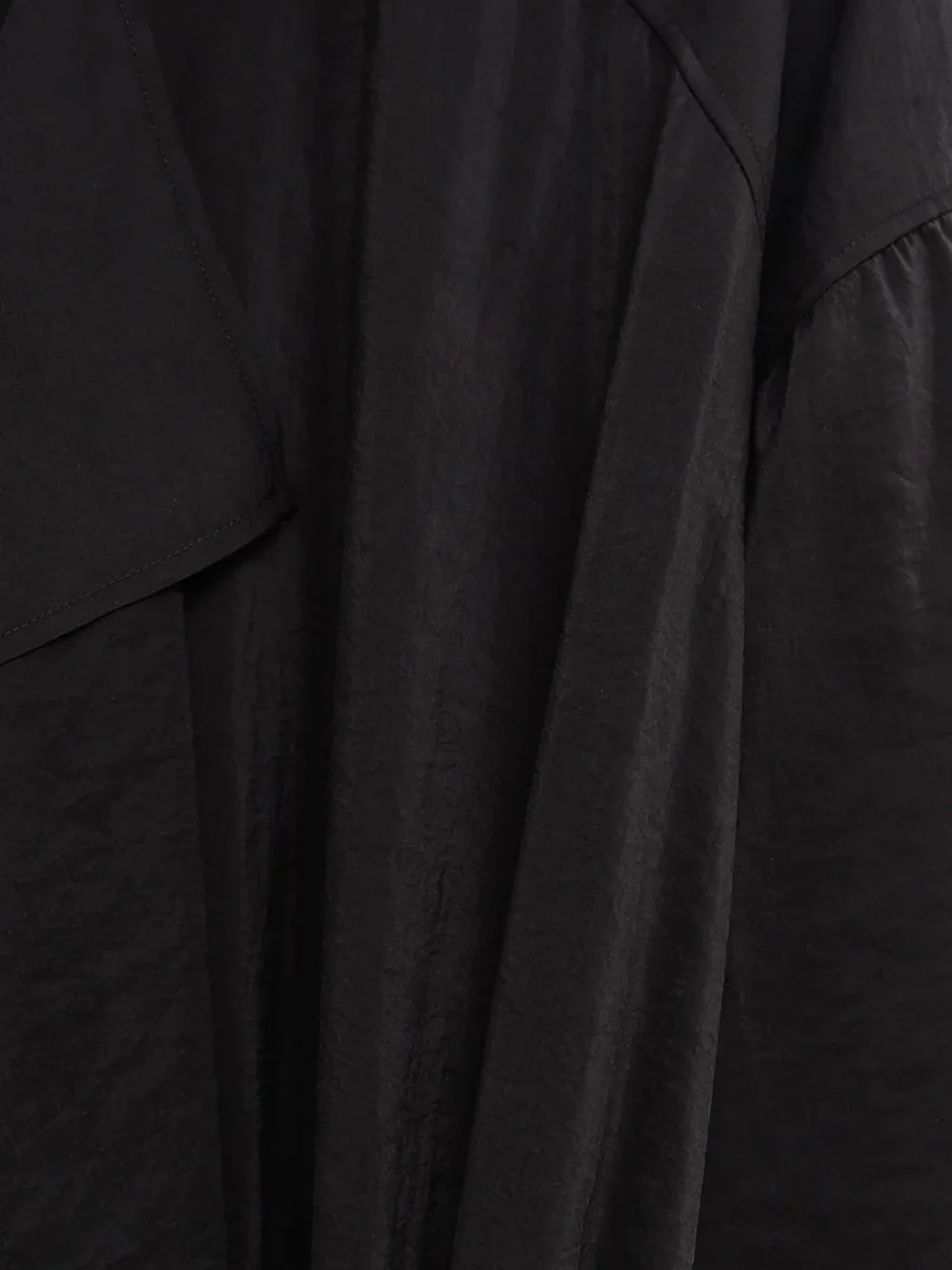 Lemaire Asymmetrical Shirt Dress Black - Image 3