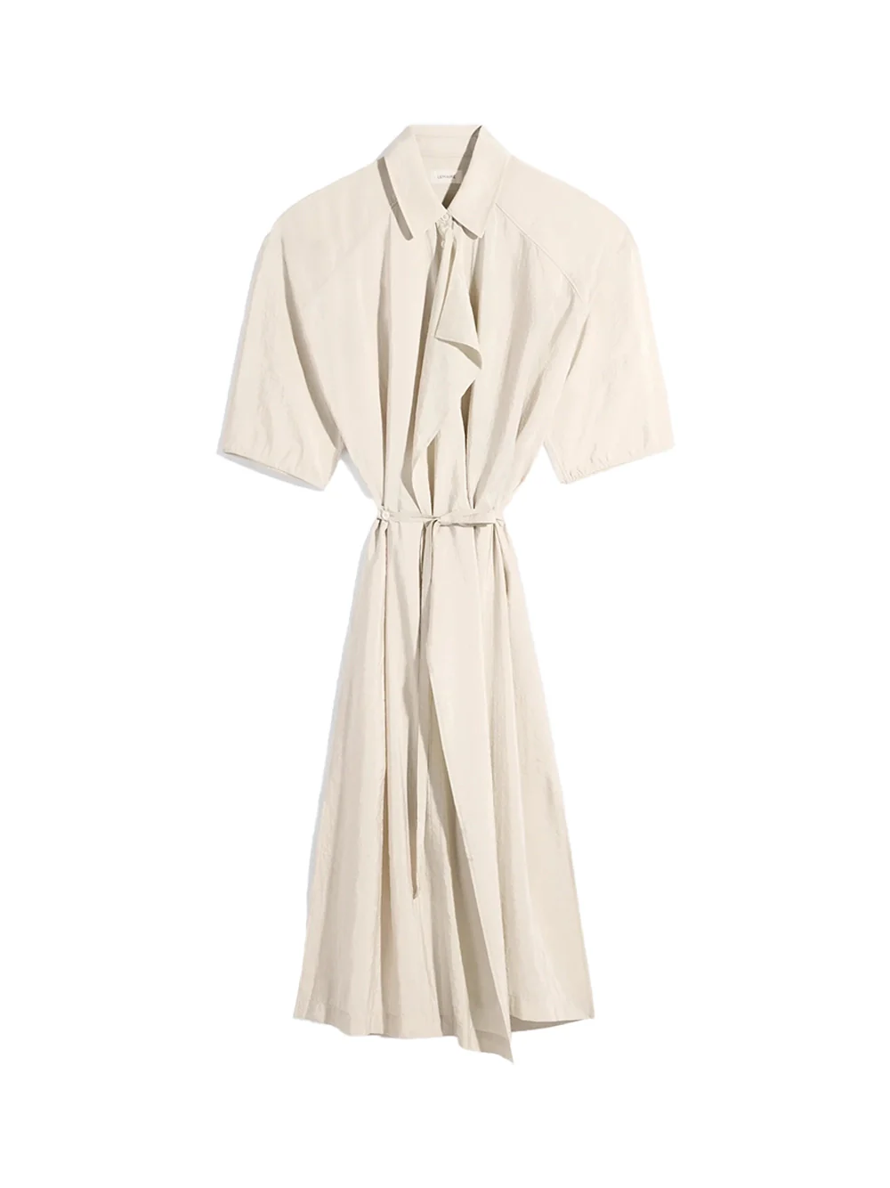 Lemaire Asymmetrical Shirt Dress Oat Milk