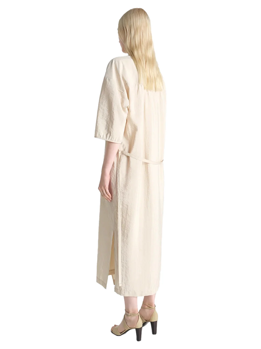 Lemaire Asymmetrical Shirt Dress Oat Milk - Image 5