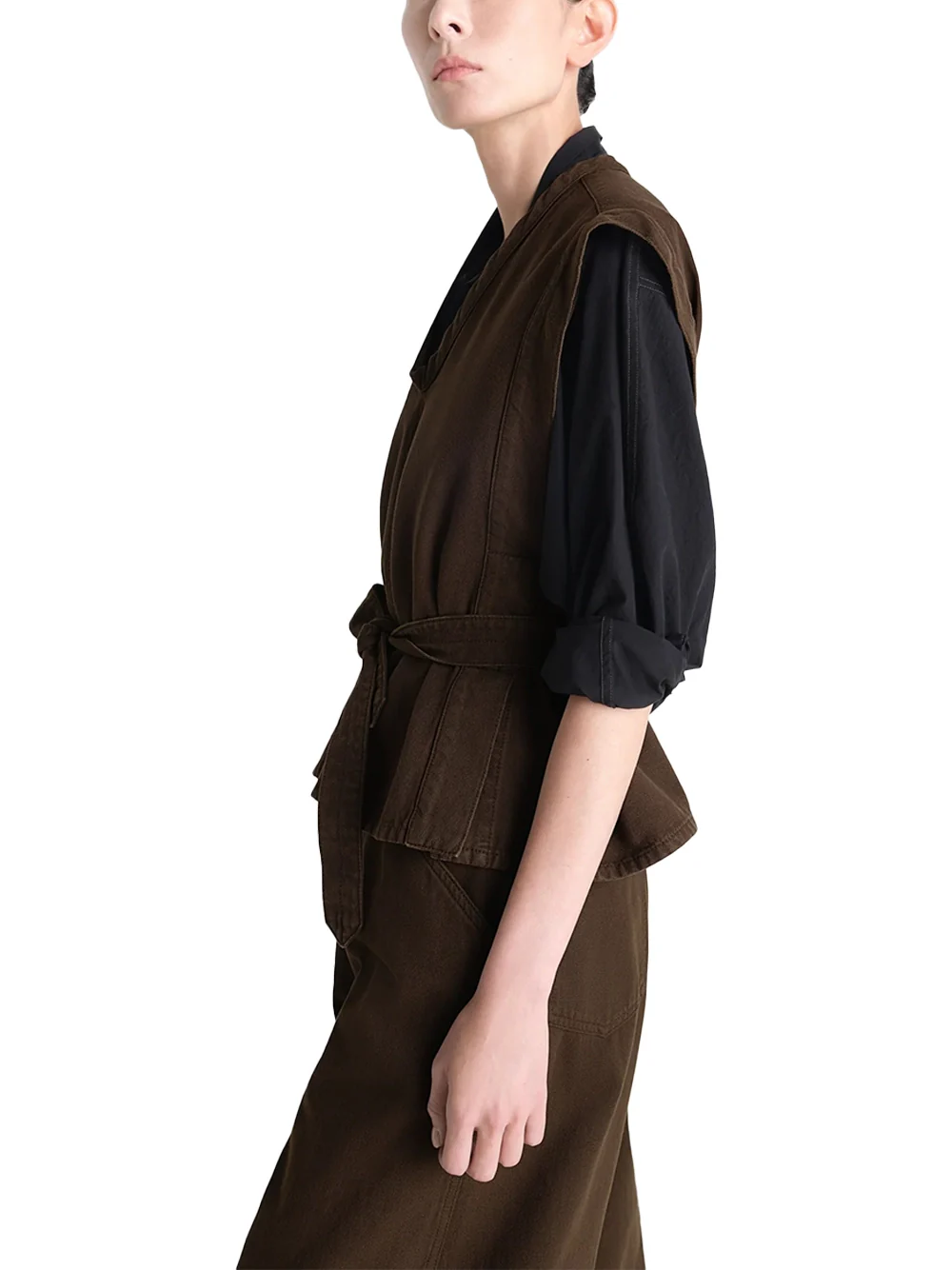Lemaire Chasuble Broken Twill Top Cacao - Image 5