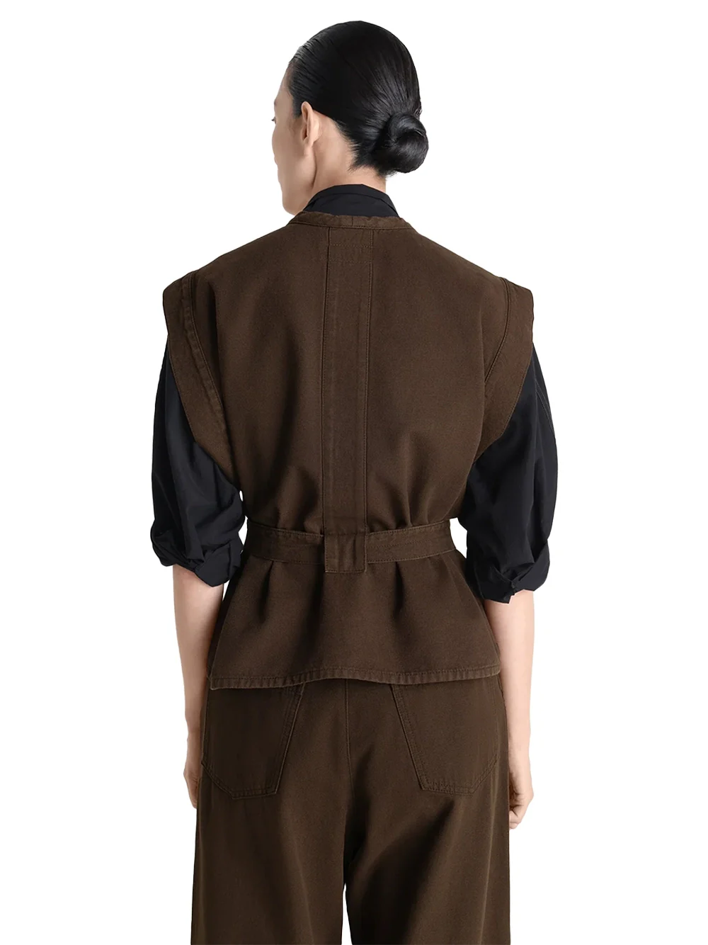 Lemaire Chasuble Broken Twill Top Cacao - Image 6