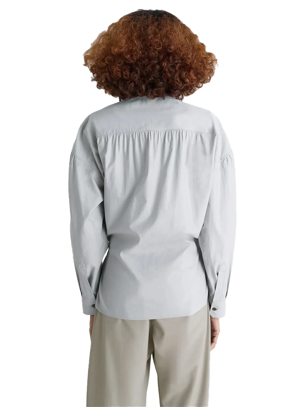 Lemaire Straight Collar Twisted Shirt Mist - Image 7