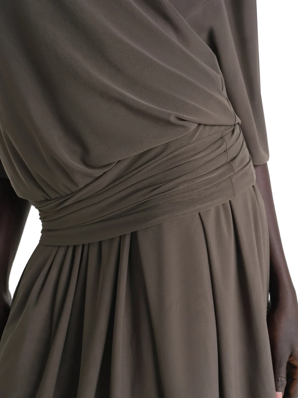 Lemaire Double Layer Dress Brown - Image 6