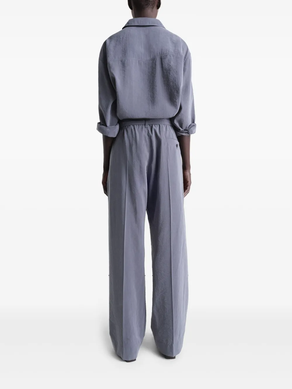 Lemaire Silk Belted Pants Asphalt - Image 4