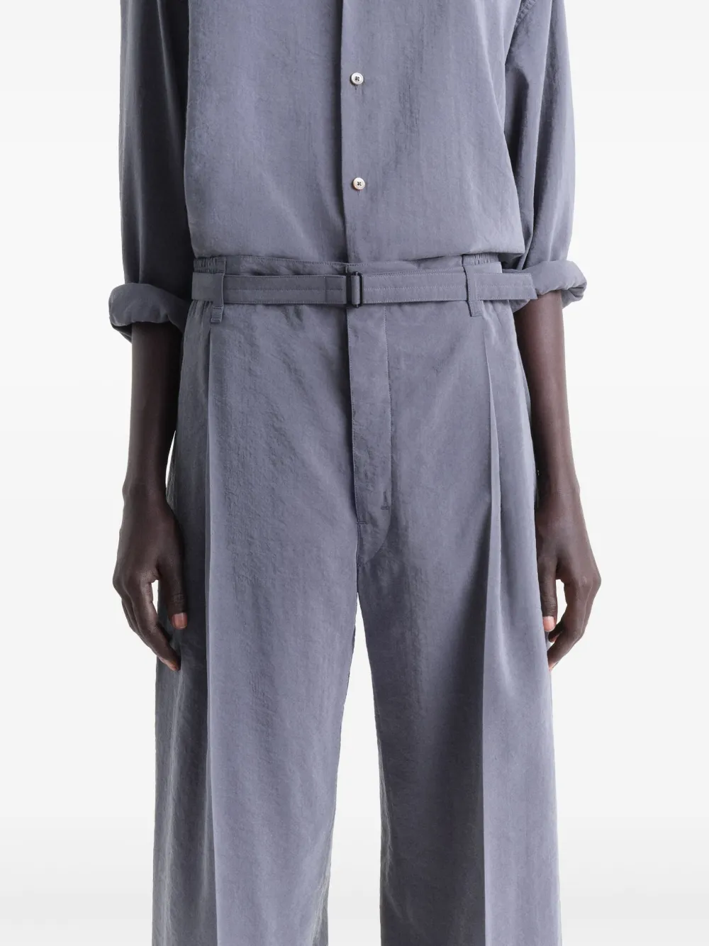 Lemaire Silk Belted Pants Asphalt - Image 6