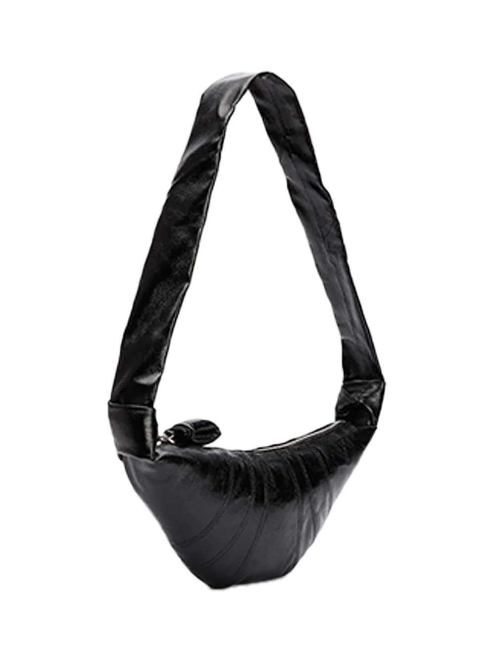 Lemaire Small Coated croissant bag Black - Image 2