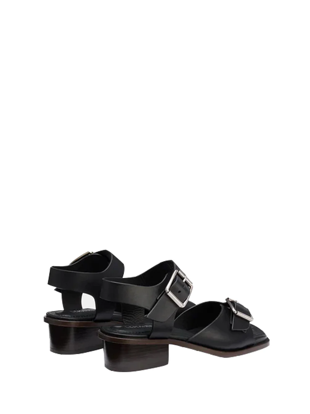 Lemaire Square Heeled Sandals Black - Image 4