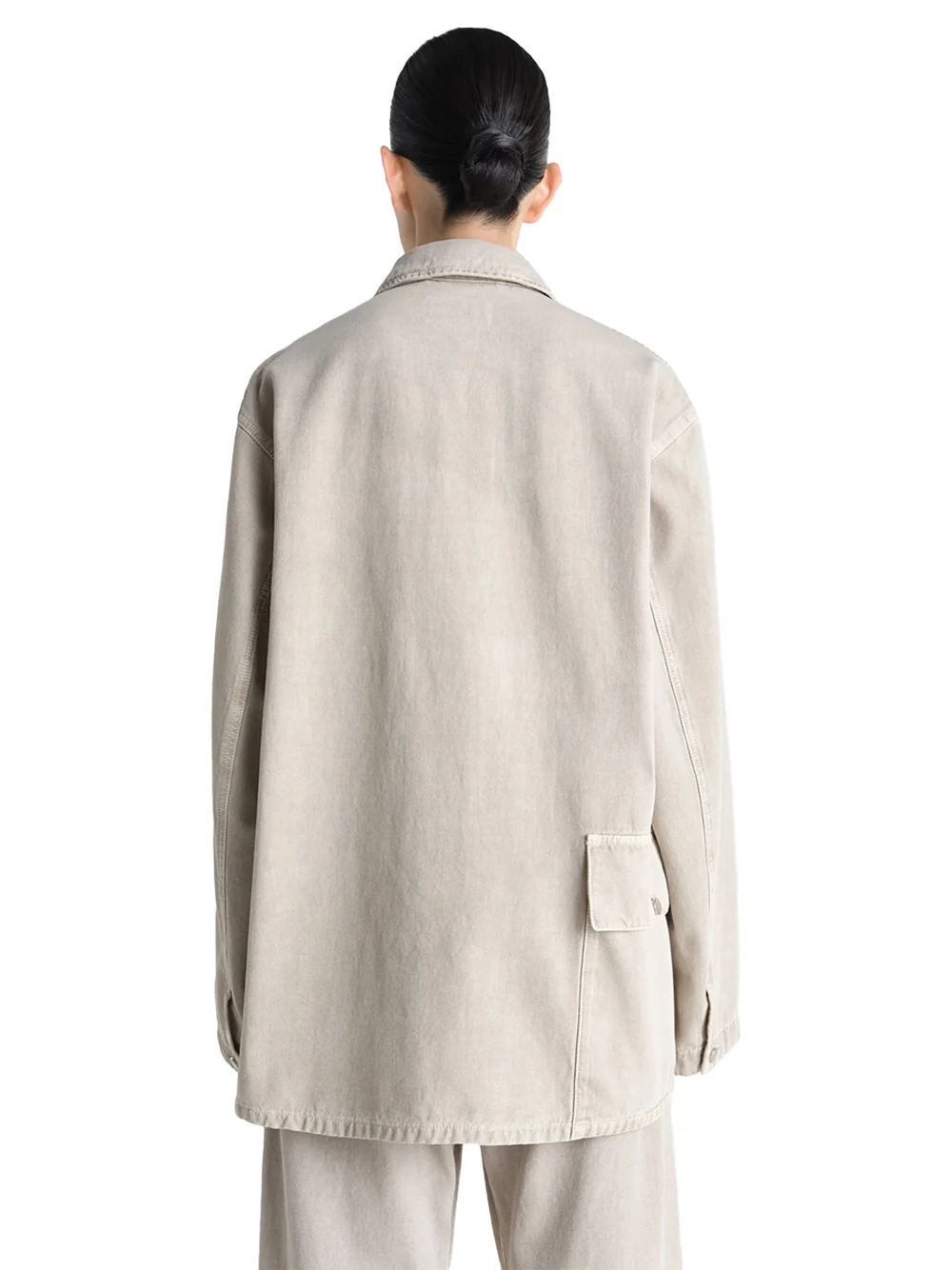 Lemaire Utility Overshirt Moonstone - Image 7
