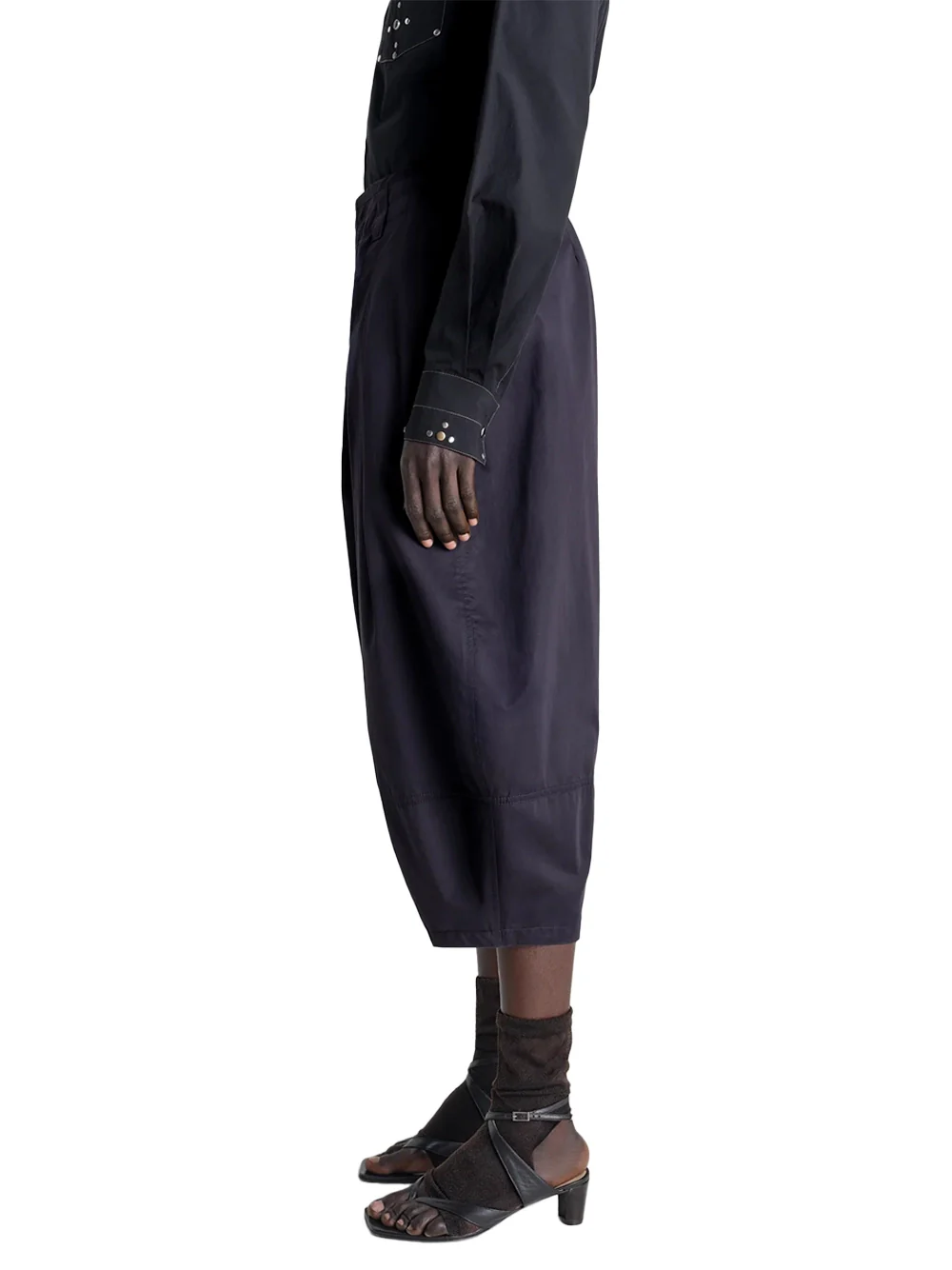 Lemaire Volume Trousers Ink Blue - Image 4