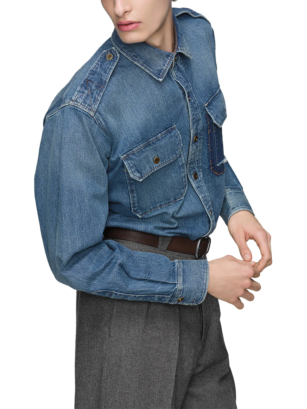 Maison Margiela denim shirt Blue - Image 5