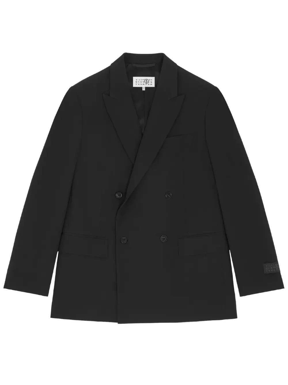 MM6 Maison Margiela Double-Breasted Blazer Black