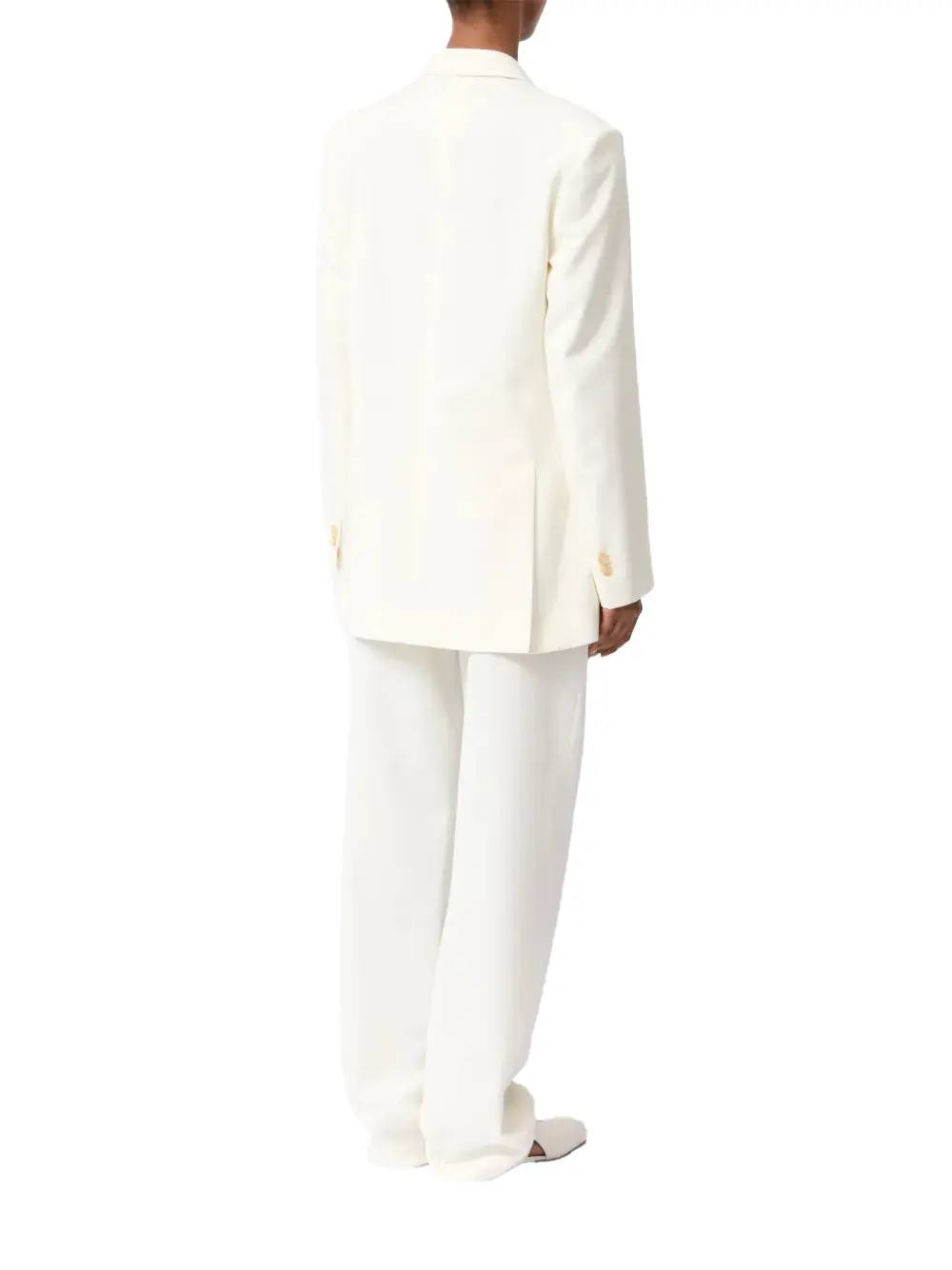 MM6 Maison Margiela Double-Breasted Blazer White - Image 4