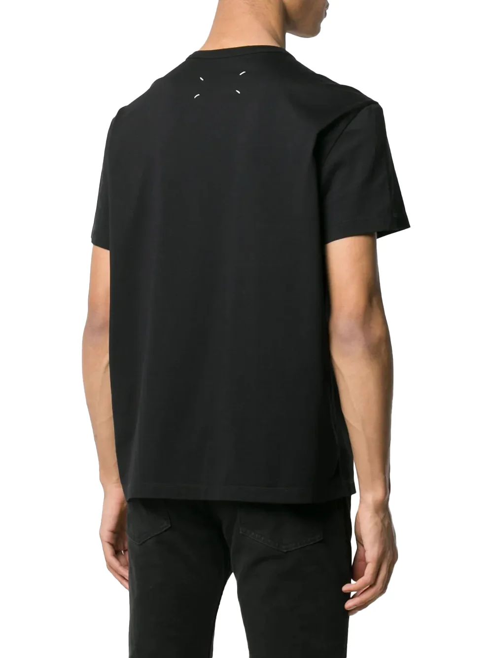 Maison Margiela distorted-logo cotton T-shirt Black - Image 3