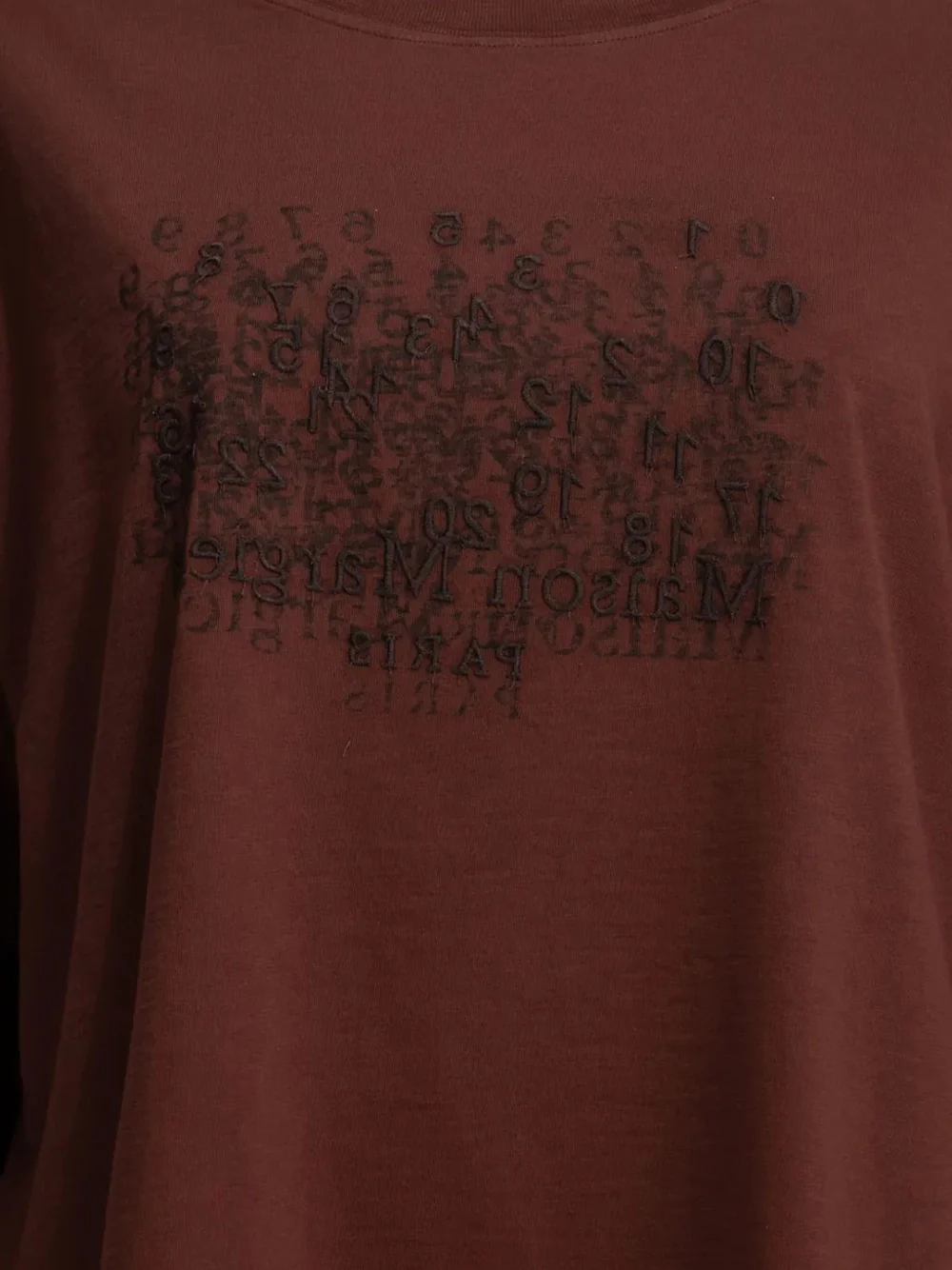 Maison Margiela Logo T-Shirt Brown - Image 3