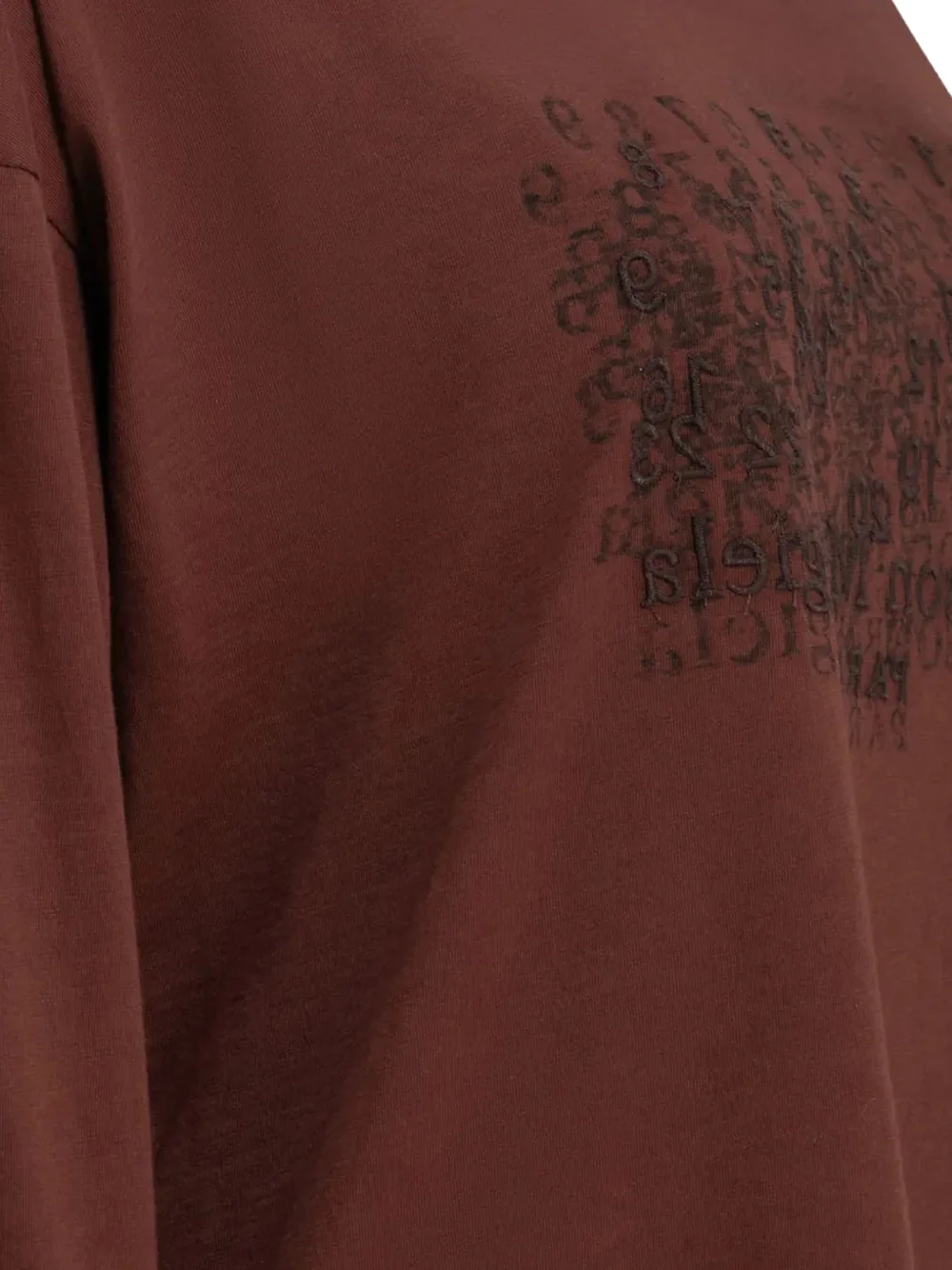 Maison Margiela Logo T-Shirt Brown - Image 4