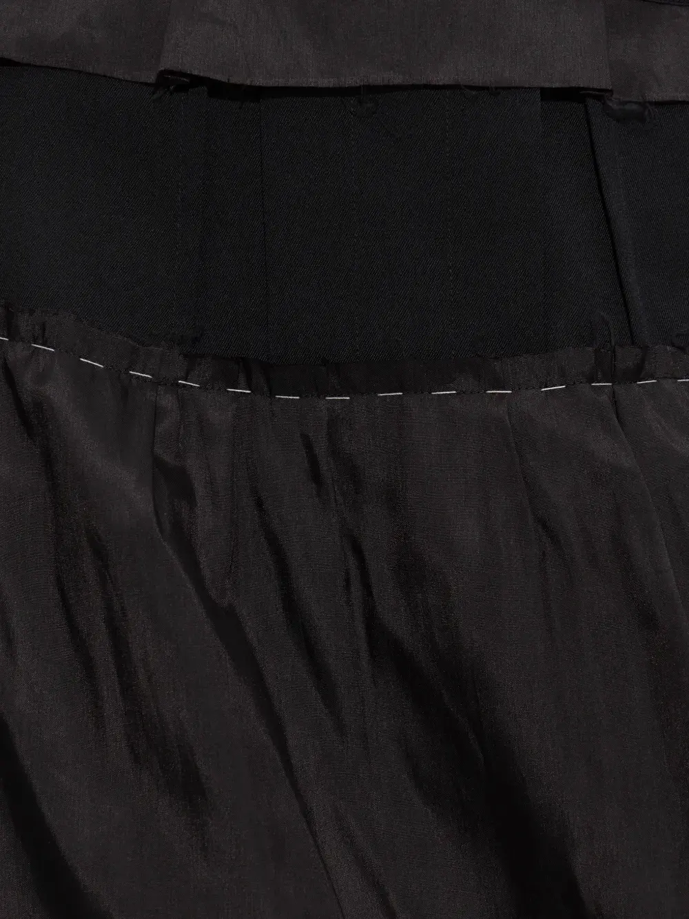 Maison Margiela Ruffled Midi Skirt Black - Image 5