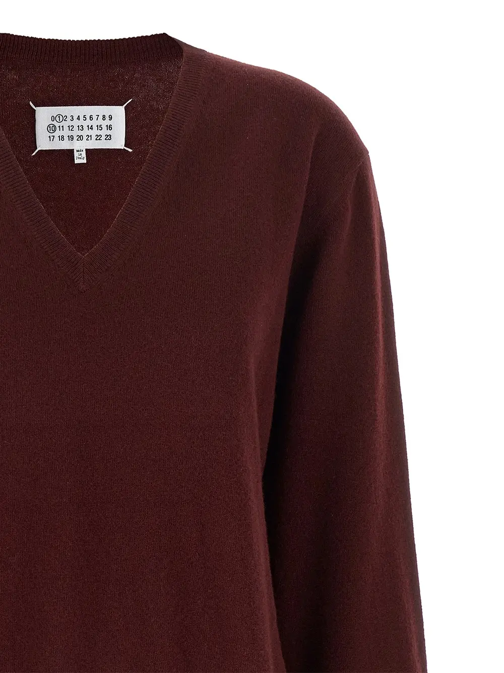 Maison Margiela V-Neck Jumper Red - Image 3