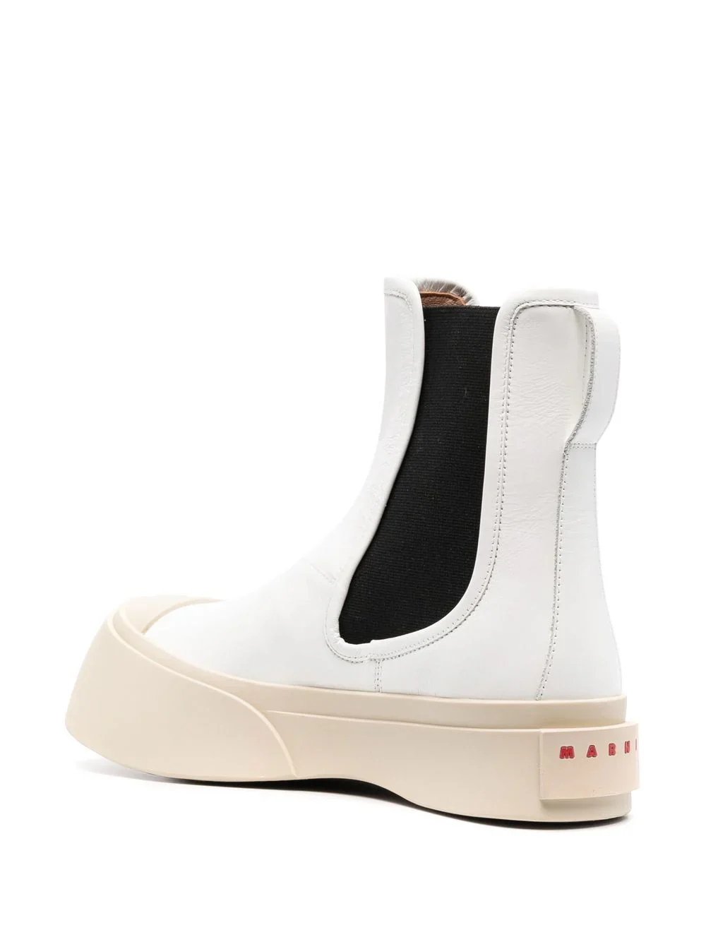 Marni Pablo Chelsea Boots in White - Image 3