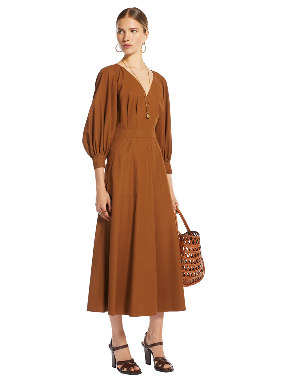 Max Mara pedaggi dress Tobacco - Image 3