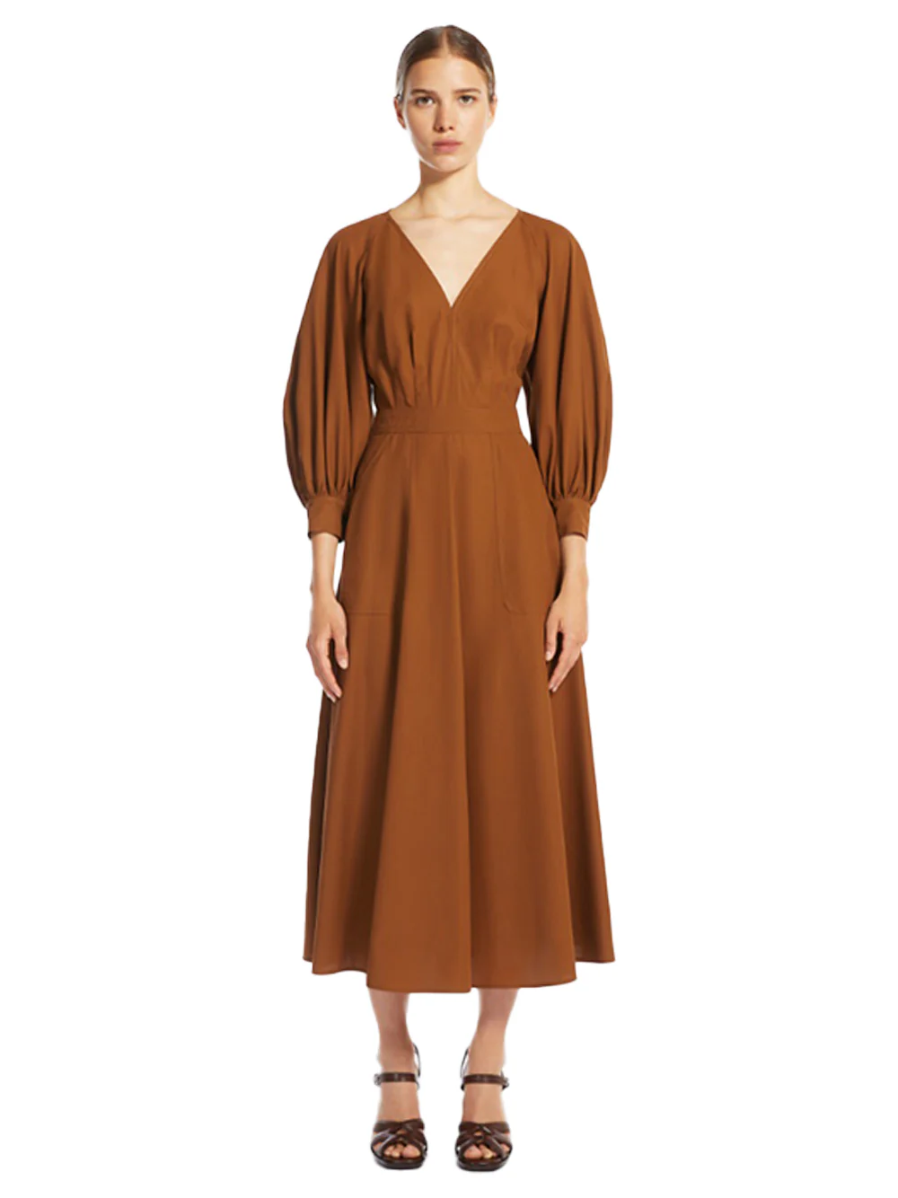 Max Mara pedaggi dress Tobacco - Image 4