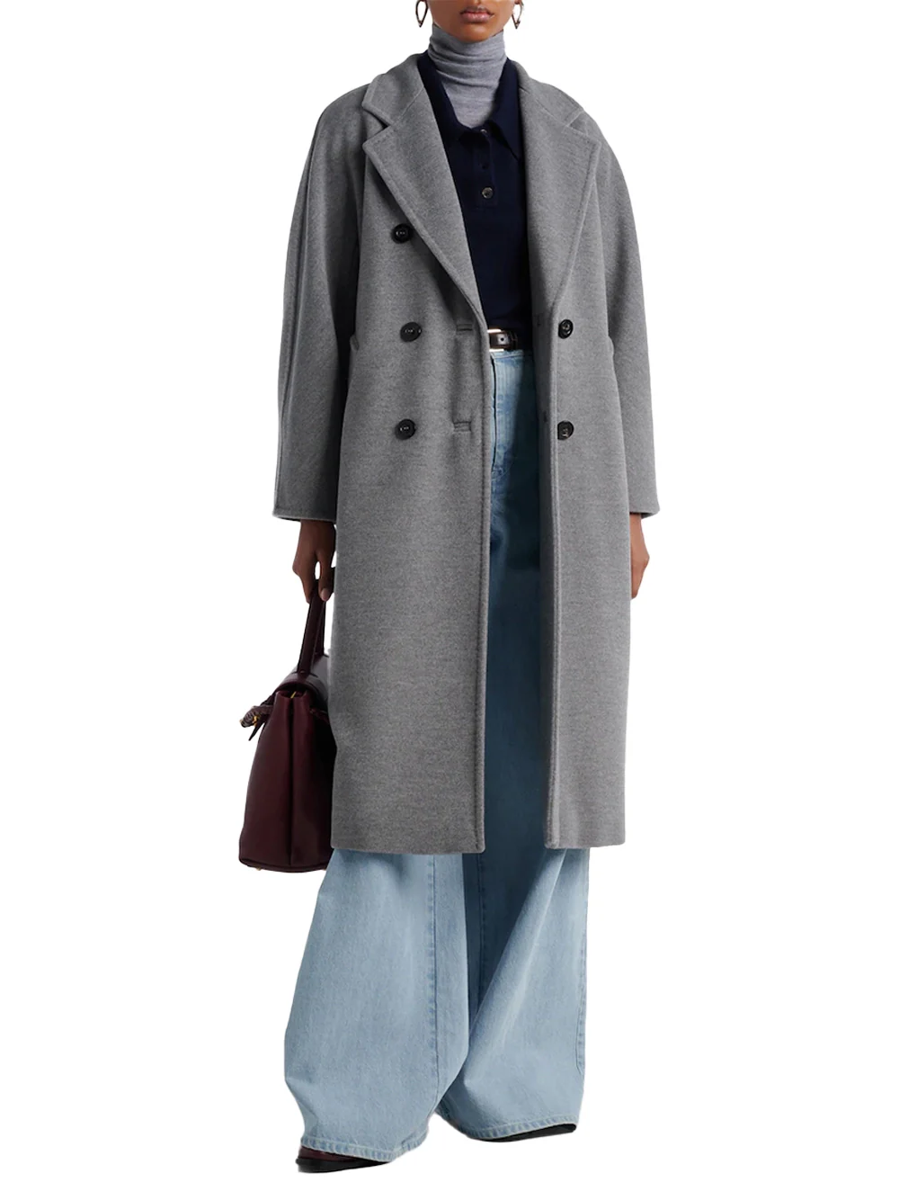 Max Mara Madame Coat Grey - Image 2