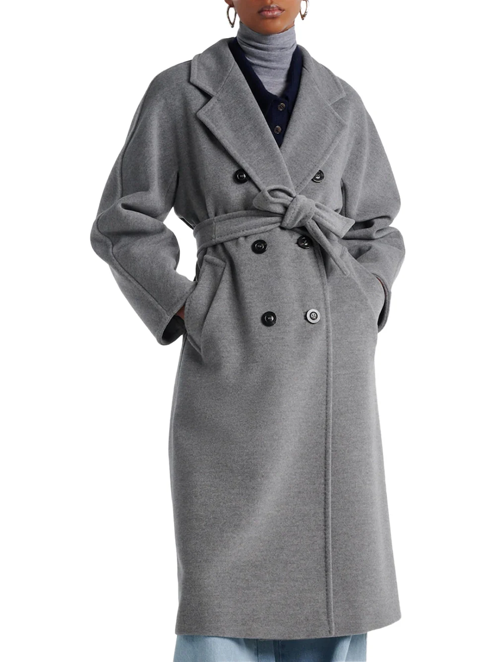 Max Mara Madame Coat Grey - Image 3