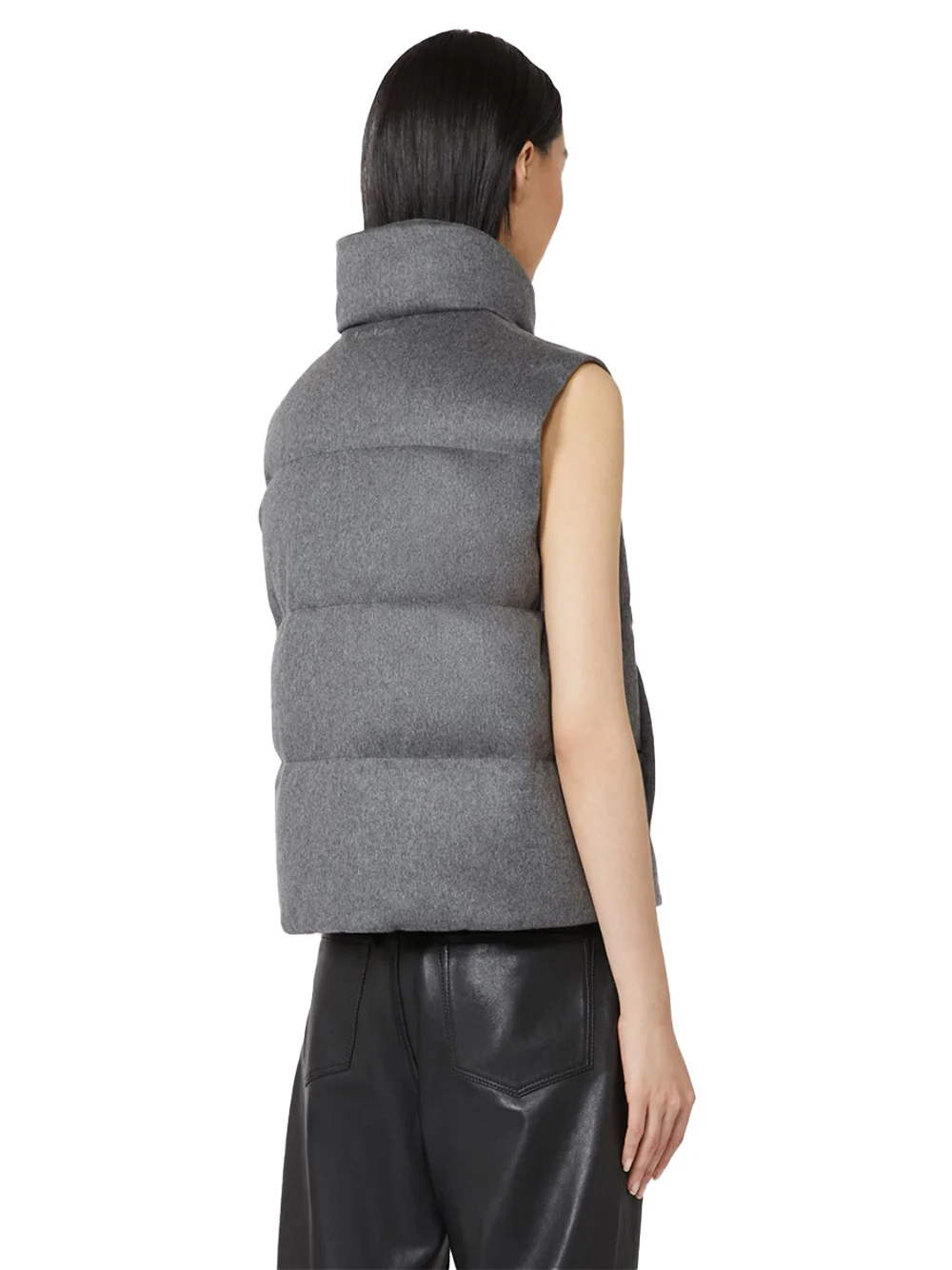Max Mara Mtcamoroso Puffer Vest M Grey - Image 4