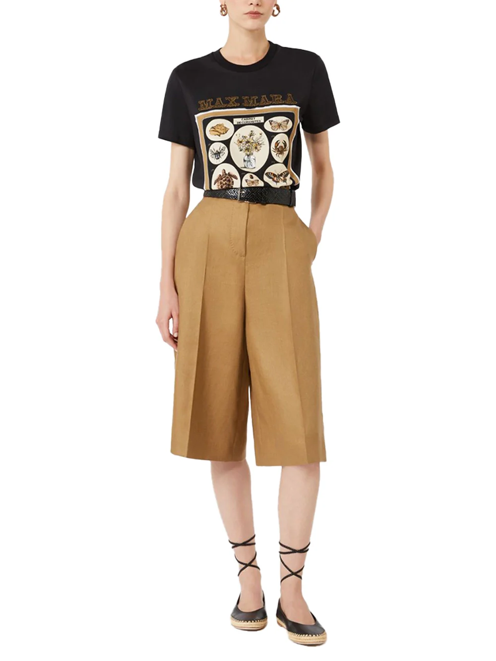 Max Mara Cotton Jersey T-Shirt Black - Image 2