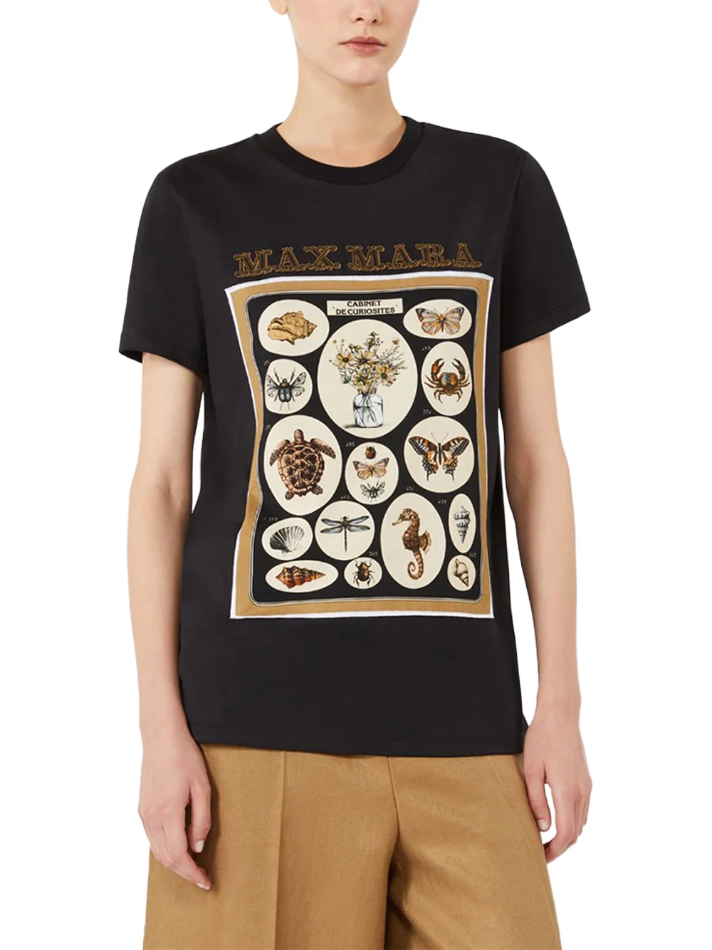 Max Mara Cotton Jersey T-Shirt Black - Image 3