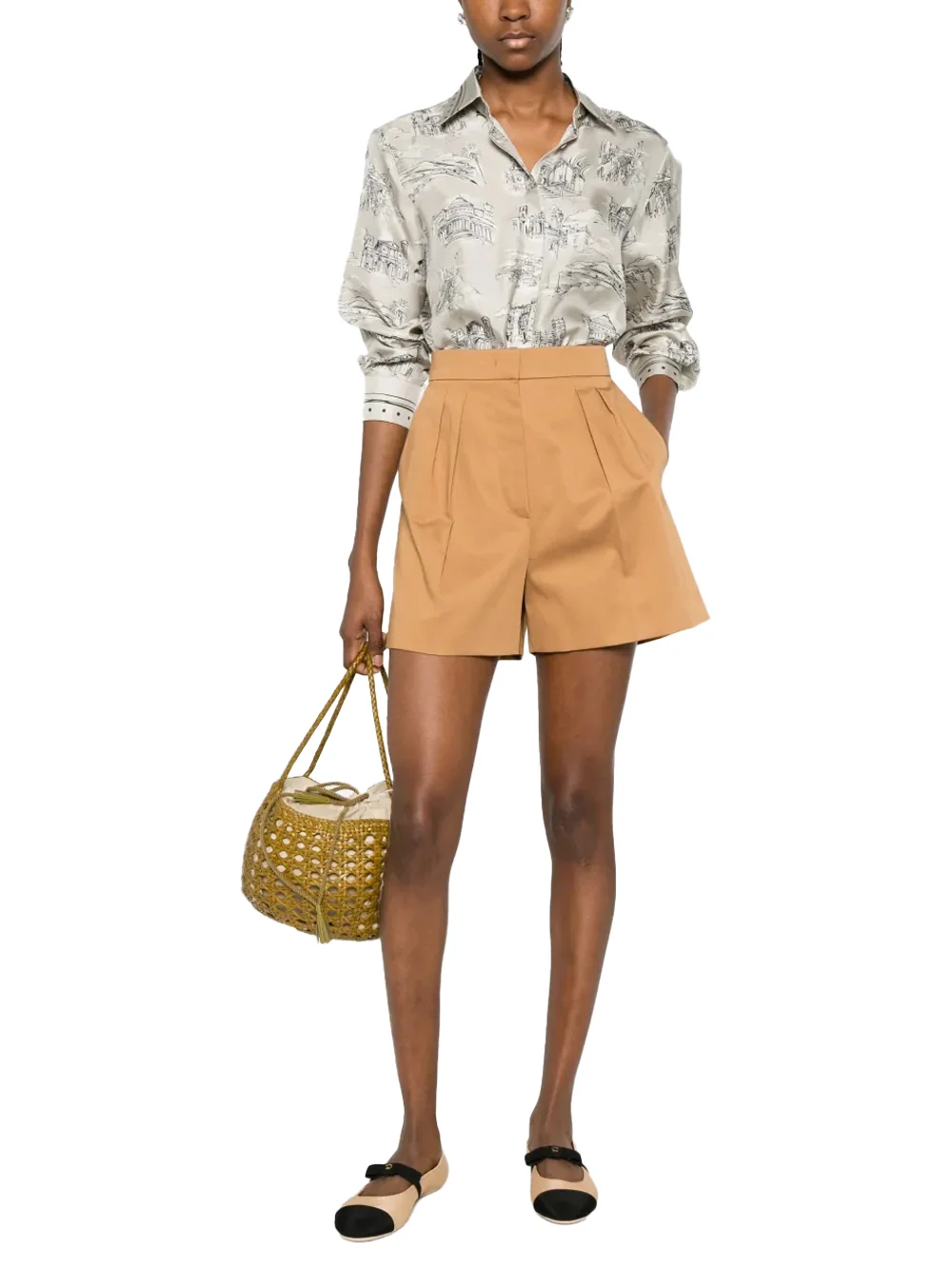 Max Mara MXMTABACCO Short Trouser Camel - Image 2