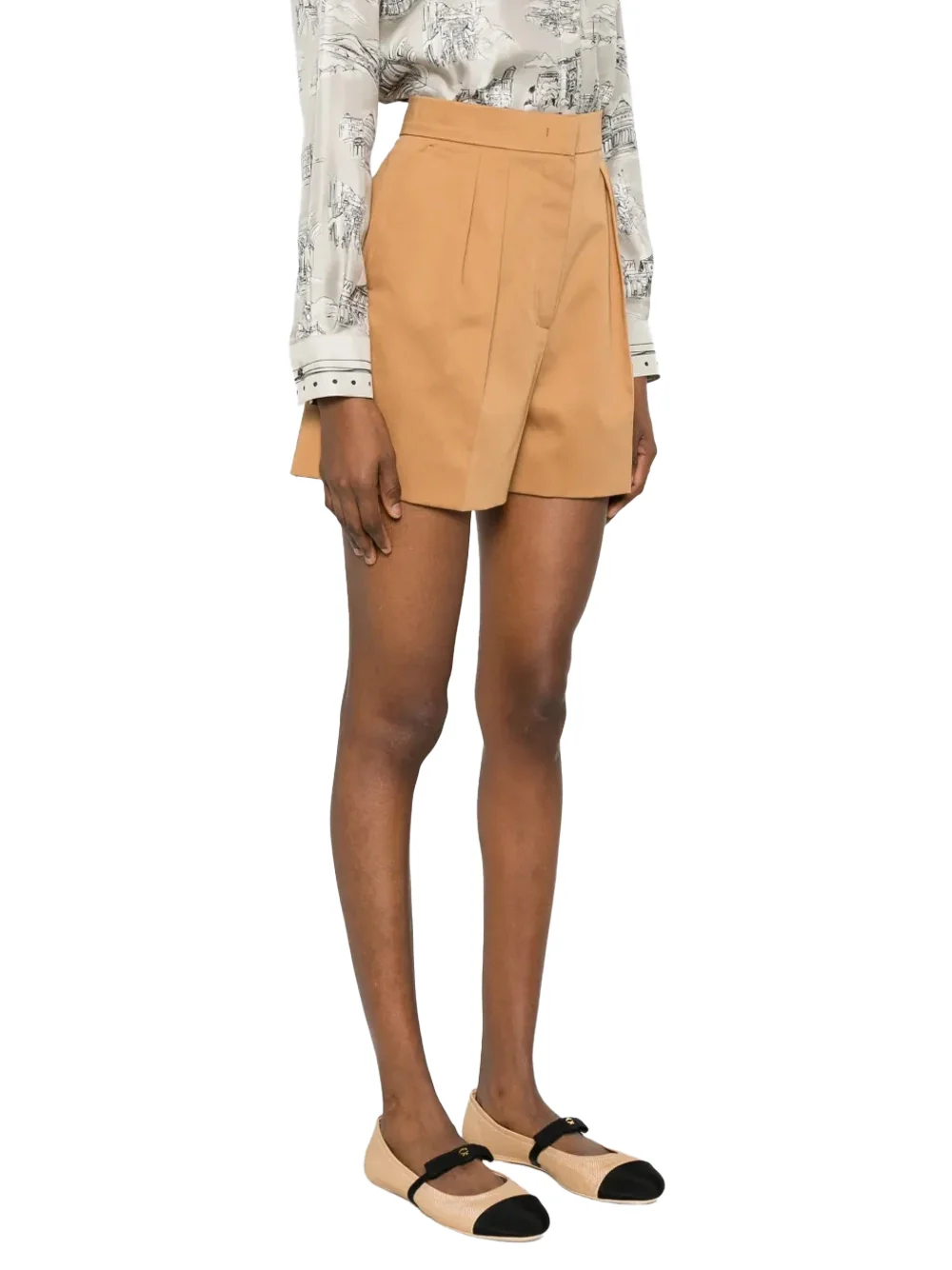 Max Mara MXMTABACCO Short Trouser Camel - Image 3