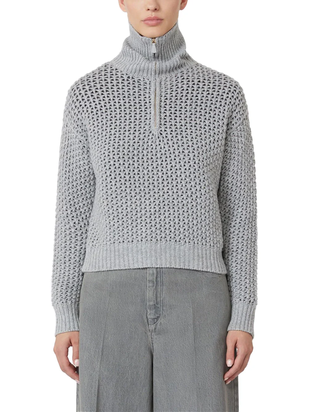 Max Mara Mxmtequila Sweater L Grey - Image 3