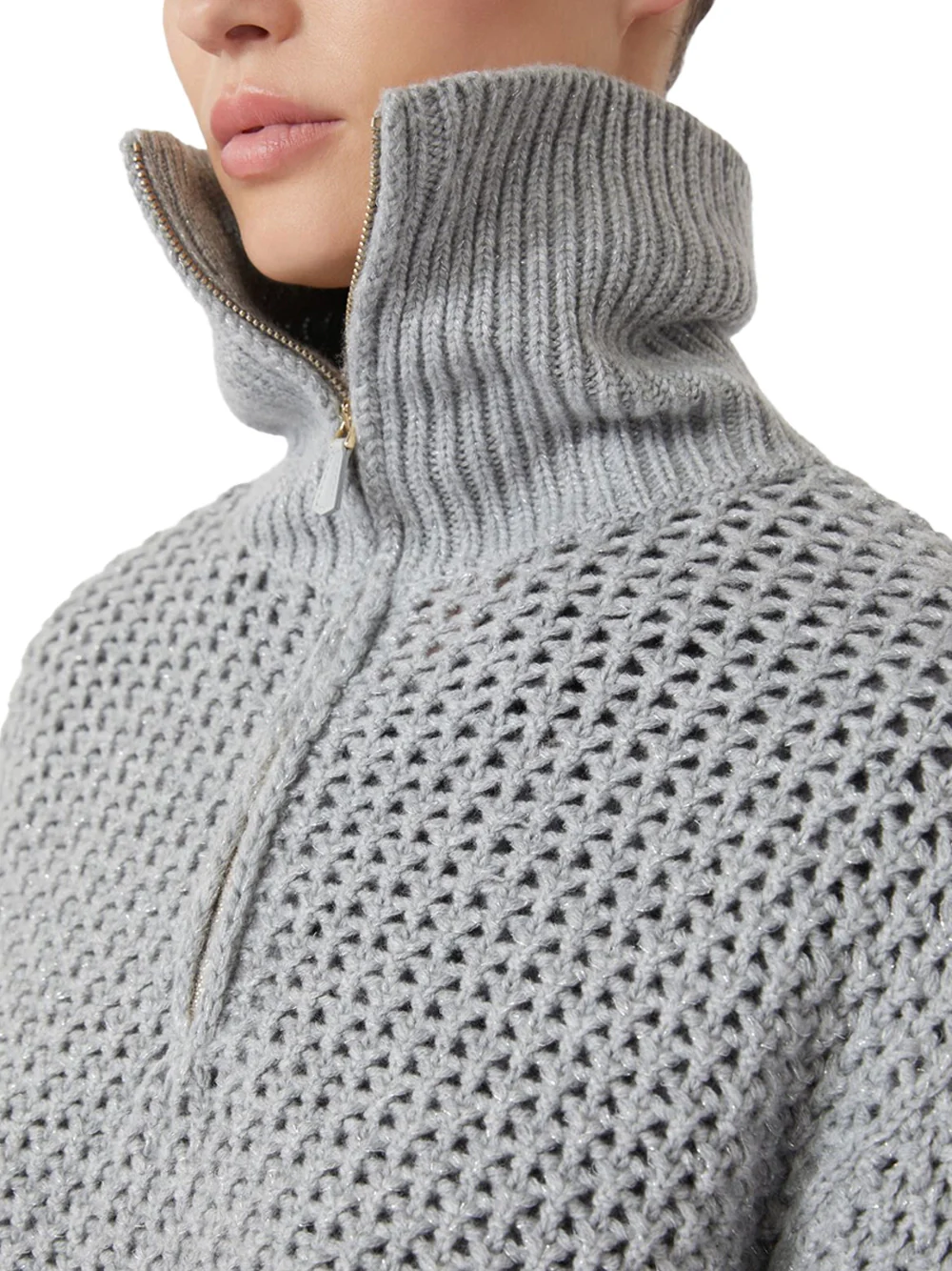 Max Mara Mxmtequila Sweater L Grey - Image 4