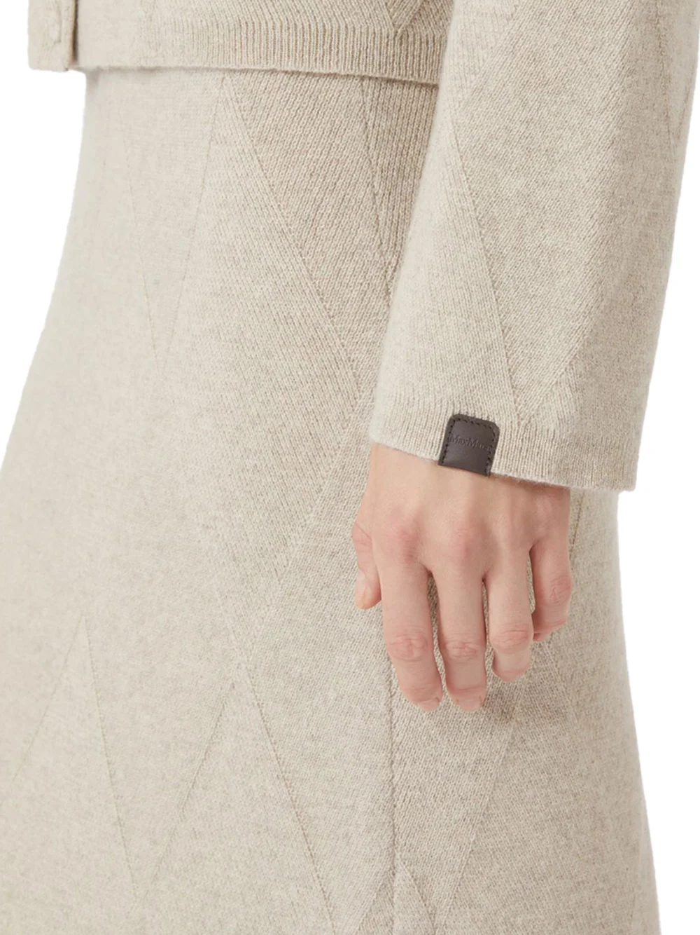 Max Mara Mxpbombo Cardigan Beige - Image 4