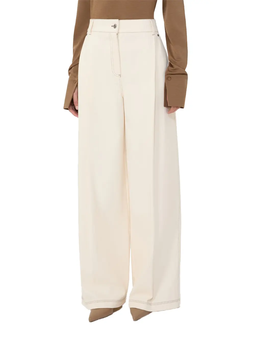 Max Mara Mxpetereo Trouser Ivory - Image 3