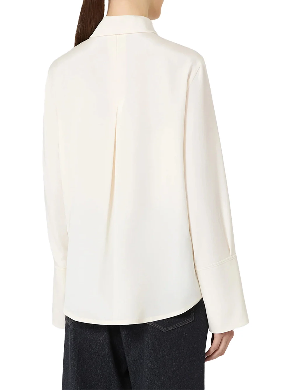 Max Mara Mxpvoliera Silk Shirt Ivory - Image 5