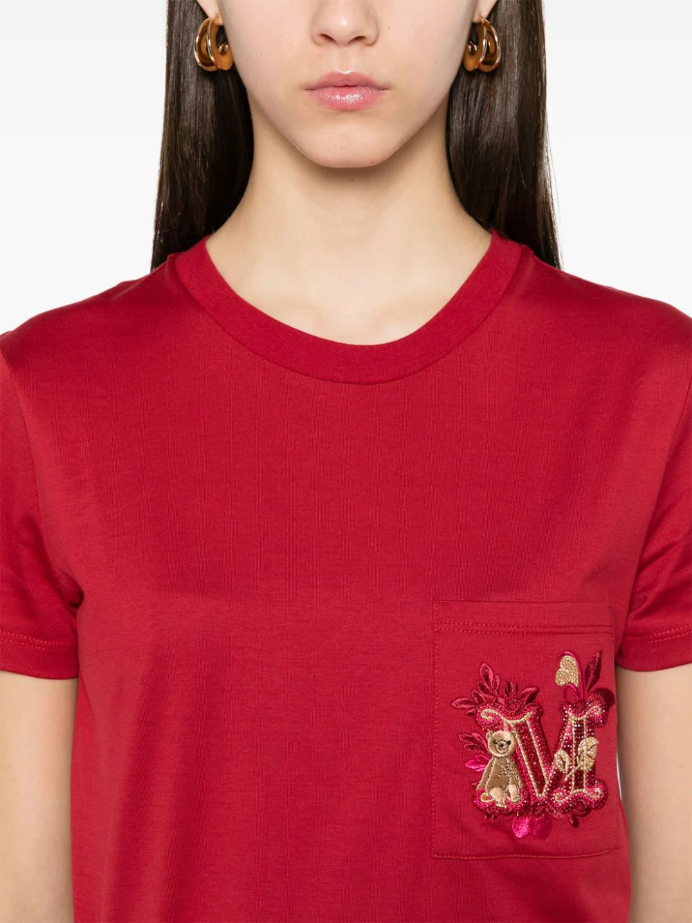 Max Mara Nunzio T-Shirt Red - Image 10